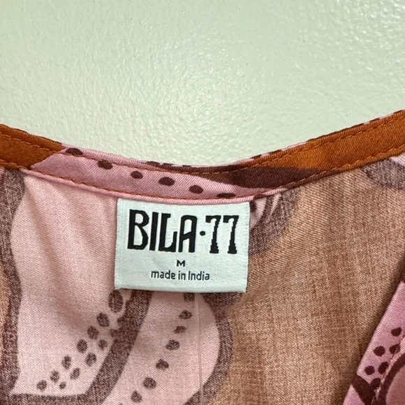 Bila Pink and Brown Floral Camisole - Picture 2 of 3